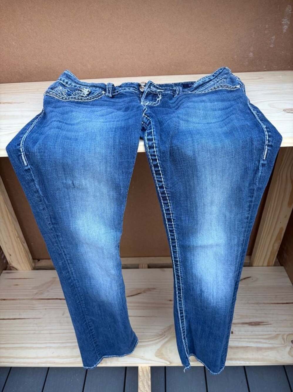 Vigoss Women's Bootcut Jeans Blue Denim Size 28